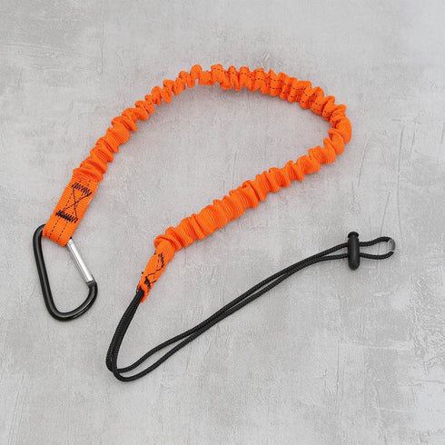 3pcs Tool Safety Rope, Work-at-Height Hardware Spanner Rope, Retractable Elastic Rope with Carabiner and Adjustable Loop