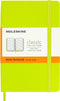 Moleskine Classic Notebook, Hard Cover, Pocket, Ruled/Lined, Lemon Green, 192 Pages