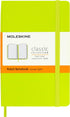 Moleskine Classic Notebook, Hard Cover, Pocket, Ruled/Lined, Lemon Green, 192 Pages