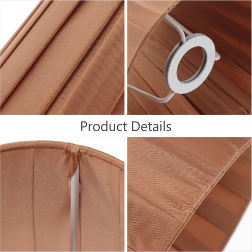 5.90X5.51X4.33 KALLORY Clip on Small Cloth Lampshade in for Table Lamp Floor Lamp Harp Holder Light Shade Accessory