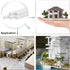 MECCANIXITY Plastic Model Tube, ABS Round Tube 3/16" OD 10" White for Architectural Model Making DIY, 5 Pack
