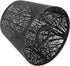 Wrought Iron Lamp Shade - Carved Forest Tree Shaped E27 Mini Lampshade for Bedroom Decor (Black)