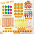Cinrobiye 122 Pcs Fall Pumpkins Party Favors, Thanksgiving Day School Stationery Set, Harvest Classrooms Reward Prizes