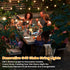 50FT G40 Dimmable 25 Bulbs Commercial Bosceos Outdoor LED Globe String Lights Waterproof Shatterproof Light Strings