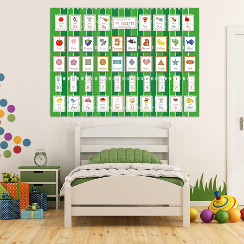 Football Bulletin Board Paper Roll, Fade Resistant Green Field Background, Classroom Decoration Poster for Arts Crafts