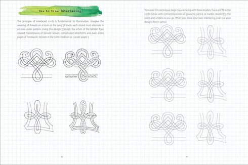 Illuminated Letters Sketchbook: Interactive Journal and Notebook