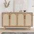 15.7''x118'' VEELIKE Non-Textured Taupe Brown Rattan Wallpaper Peel and Stick Rattan Look Contact Paper for Cabinets