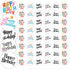 Happy Birthday Envelope Seals - 1.2" Happy Birthday Stickers, 144 Stickers