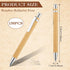 SATINIOR 150 Pcs Bamboo Ballpoint Pens - Wooden Retractable 1mm Black Ink Pen, Sustainable Writing Tools for Men & Women