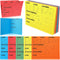 Yeaqee 50 Pcs Durable Real Estate Listing Folder - Pre Printed Right Panel, 5 Colors, Agent Planner with Checklist