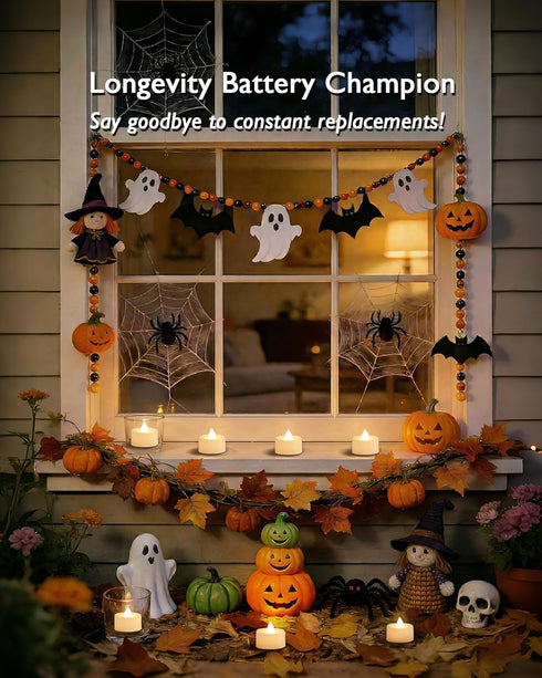 12/24/50/100/150 Pack Decor(12 Pack, Amagic Battery Operated Tea Lights Candles, Fake Tealights Candles, Flameless LED