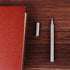 Ballpoint Stainless Steel Silver Pen, Fine Point, Black Ink, One Pack by EKLOEN