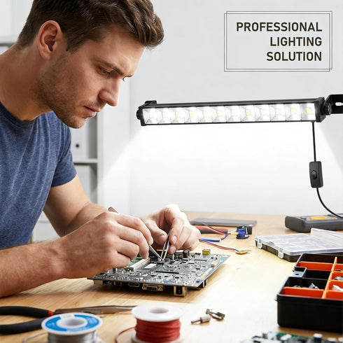 40W 4800LM 6500K 6.6ft Installation(1 Pack) Super Bright LED Work Light - Cool White, Extra Long Cord, Plug-in Shop