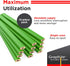 GRAPHITE Hard Lead Carpenter Pencil #2, Industrial Pencil for Wood Working Tools Marking - Pack of 12 PCS