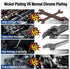WORKPRO 14 mm Flex-Head Ratcheting Combination Wrench, 72-Teeth, Cr-V Constructed with Nickel Plating