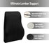 Chiropractor-Recommended, Mind Reader Air-Cloud Lumbar Cushion, Ergonomic Memory Foam Back Support Pillow for Office