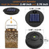 4 Pack 2.76 inch, 2.48 inch), 1.2V 600mAh Solar Light Replacement Top, Replace Solar Light Part for Lantern (Top Bottom