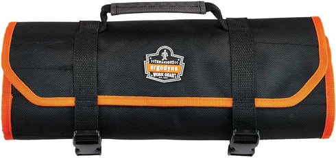 Ergodyne Arsenal 5871 Tool Roll-Up Pouch, 21-Pockets, Black Polyester, Tall