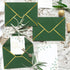 Teling 100 Pack A7 V Flap Envelope Invitations, 5 x 7 Fancy Envelopes with Gold Border for Bridal Shower Wedding