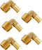 EFIELD Pex 1/2"x 1/2" Male Threaded NPT Elbow Barb Crimp Brass Fittings (Pack of 5) (PEX1807096-5PCS)