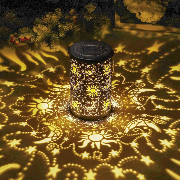 Outdoor Solar Lanterns Garden Tangled Decor Hanging Waterproof Metal Solar Lights with