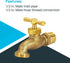 Eastman Irrigation Hose Bibb, 1/2 Inch MIP x 1/2 Inch MHT Outdoor Spigot
