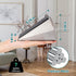 Heavy Duty Silver Door Stopper, Metal Rubber Wedge, Large Door Stop for Bottom of Door, Suits Any Heavy Door Gap