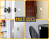 White Door Stoppers - Large 1.57" (12 PCS) - Shock Absorbent Silicone Wall Protectors for Door Knobs