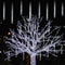 LJLNION Meteor Shower Lights, 12 Inch Outdoor Icicle Christmas Lights, 8 Tubes