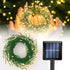 ITICdecor Solar Powered String Lights Outdoor 9.8FT 120 LED Waterproof Firecracker Fairy