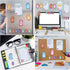 Dinosaur Sticky Notes Set - 360 Sheets Cute Cartoon Animal Dinosaur Self-Stick Memo Pads for Students, Office