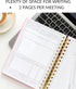 Lamare Meeting Notebook for Work Organization - 100+ Meetings Work Notebook For Note Taking - Meeting Notes Notebook For Work - Stay Productive with Meeting Planner Notebook 220 pages l A5 Size 8.5x6” by Lamare
