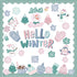 Pasimy Winter Bulletin Board Decorations, Hello Winter Cutouts Set for Christmas Holiday Party Decor