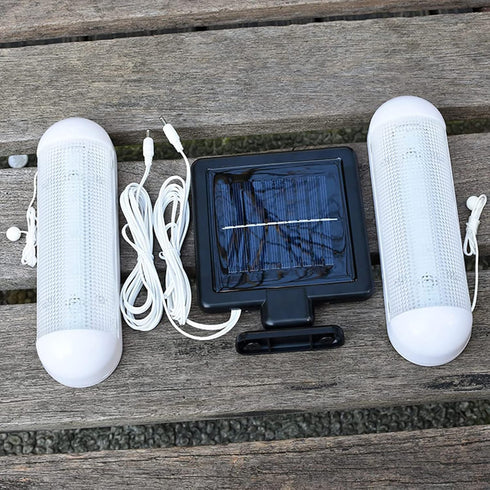 Solar Powered Shed Light Rechargeable Split with On Off Switch Indoor Solar Lights for Sheds Inside Solar Powered