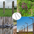 Wire Fencing Galvanised Staples (260 pcs), Horseshoe Nail Set for Chicken Wire Fencing Attachment