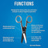 Jonard Tools ES-1964DS Stainless Steel Free-Fall Electrician's Scissors for Reduced Hand Fatigue