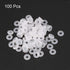 uxcell Silicone O-Rings, 8mm OD 5mm ID 1.5mm Width VMQ Seal Gasket for Pipe Repair, White, Pack of 100