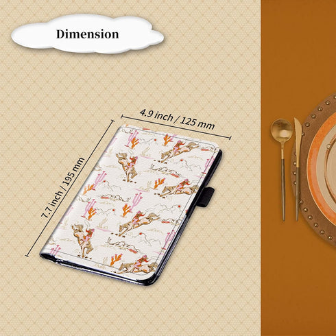 EDGFRTOIO Server Book for Waitress - Leather Server Wallet Western Pink Waitress Book&Waitstaff Organizer, Restaurant