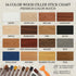 Sticks,16 Lifreer Wood Filler Colors Wood Crayons for Scratches, Scuffs, Cracks, Stains and Holes, Furniture Wax