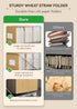 Wheat Straw Expanding Hanging File Folders, 1.2" Accordion Pockets, Large Capacity Letter Size, 100% BPA Free