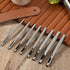 Skrfren Set (1.5mm-5mm) Set Sets Hollow Leather Hole Punch for Belts, Round Hole Punch Metal Hollow Holes Punching