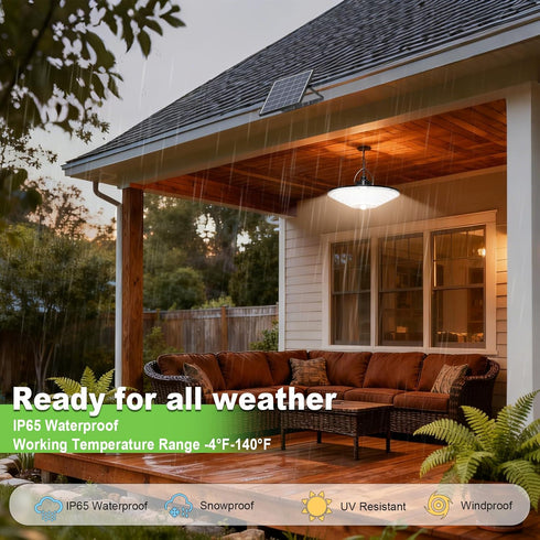 Latband 198LED 1200LM 5 IP65 16.5ft Solar Shed Light Solar Powered Motion Sensor Light, Modes Remote Control