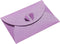 PATIKIL Mini Envelopes - 24 Pack Heart Clasp Tiny Storage for Wedding Greeting Party, Purple