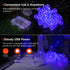 15FT 30 OMIKA LED Black Light Battery Operated, UV Black Christmas Lights String, Twinkle Fairy Lights with Remote