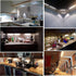 Counter Switch(4 AIBOO LED Under Light Rigid Bar Under Above Cabinet Plug in Kitchen Lights Linkable with Rocker