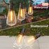 25 Pack Dimmable Edison Light Bulb Warm White 0.6 watt G40/E12 Screw Base,ST38 LED Shatterpro Bulbs for Indoor/Outdoor Courtyard String Lights by NOTOC