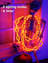 10 160 8 Flacchi Battery String Lights - Ft LED Plastic Chain String Lights with Waterproof, Lighting Modes and Timer