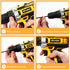 Set 21v 84pcs 3/8" 2 Cordless Drill Power Drill Cordless With Battery & Charger, Accessories Electric Drills Variable