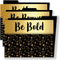 Carson Dellosa 8.5" x 11" Black & Gold Decorative File Folders, Letter Size, Inspirational Quotes for Desk Organization