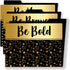 Carson Dellosa 8.5" x 11" Black & Gold Decorative File Folders, Letter Size, Inspirational Quotes for Desk Organization